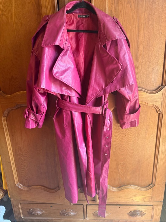 Nasty Gal Jackets & Blazers - Nasty Gal Vibrant Magenta Trench Coat